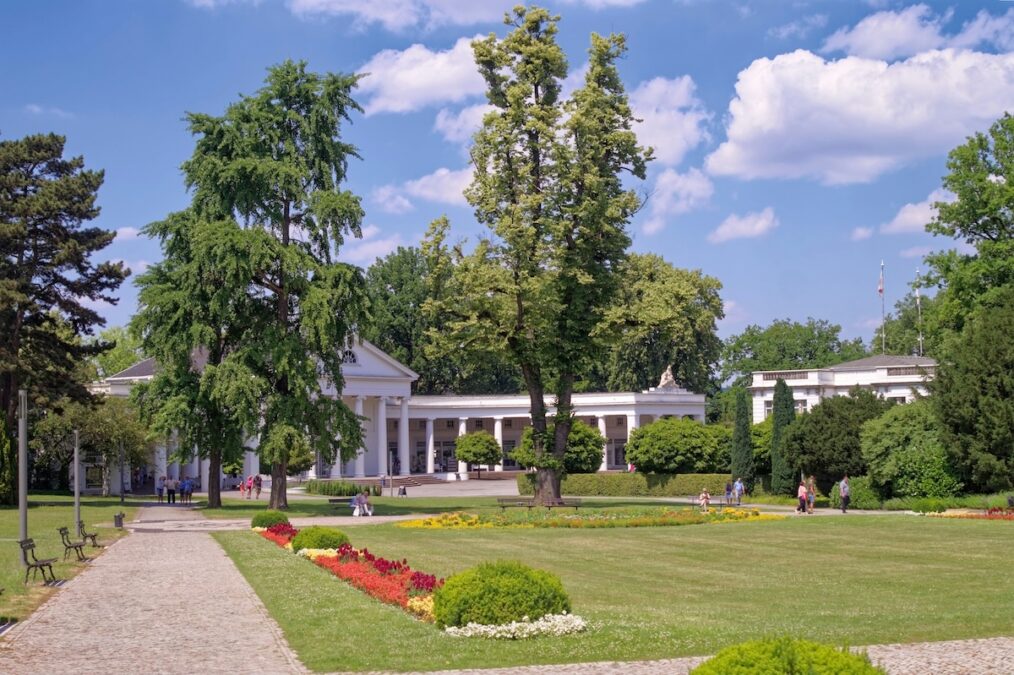 Bad Oeynhausen entdecken: Kurstadt, Gesundheit und Wirtschaft 2 Die Wandelhallo im Kurpark Bad Qeynhausen