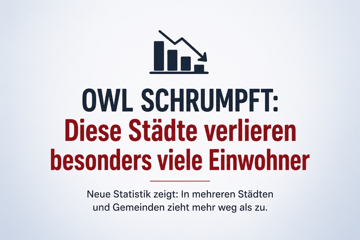 Zum Ende 2025 schrumpft die Bevölkerung in Ostwestfalen