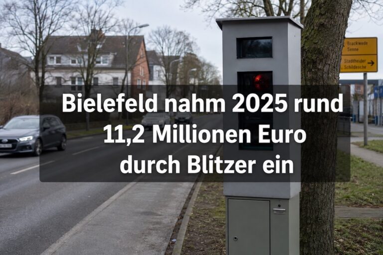 Bielefeld nimmt 2025 11,2 Millionen Euro durch Blitzer ein 10 Bielefeld nimmt 2025 11,2 Millionen Euro durch Blitzer ein