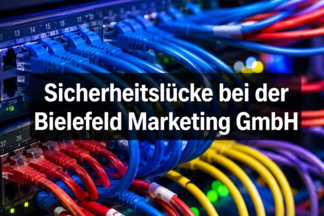 Sicherheitslücke bei der Bielefeld Marketing GmbH