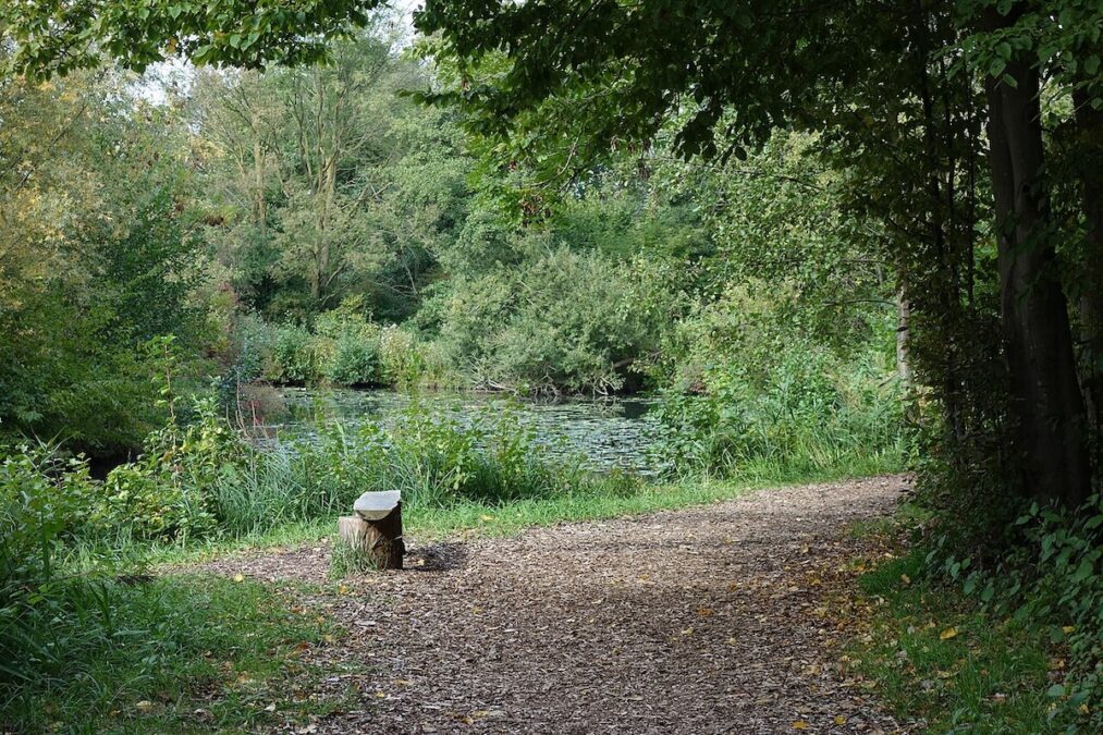 Die Emsaue im Flora-Westfalica-Park in Rheda-Wiedenbrück